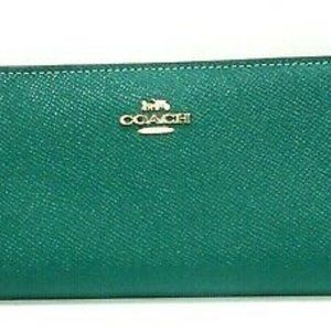 NEW Coach Slim Wallet Bright Jade